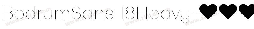 BodrumSans 18Heavy字体转换